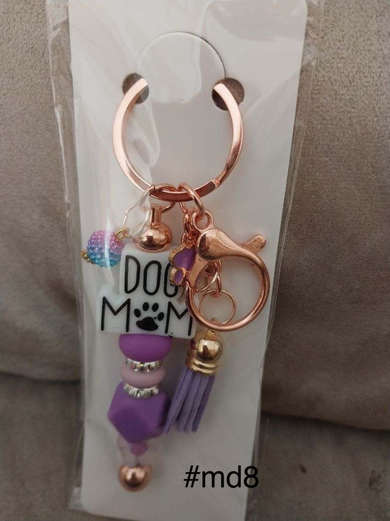 Image of #md8  Dog Mom keychain