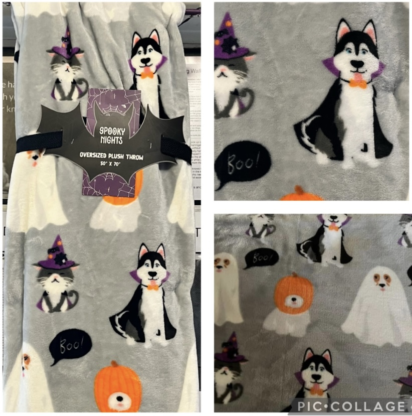 Image of Halloween Husky Blanket