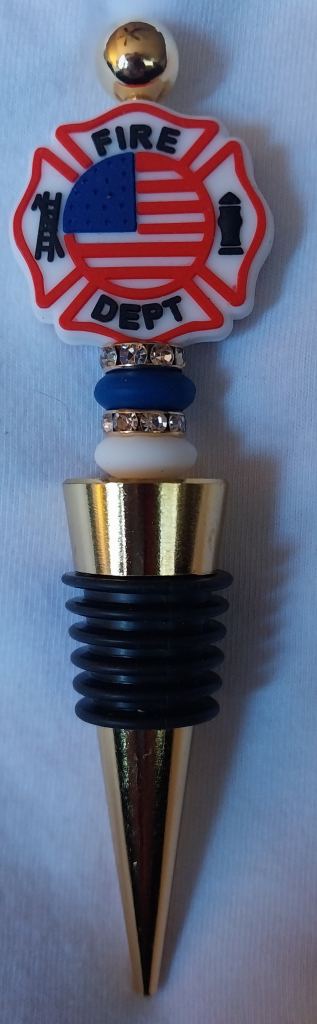 Image of Fire Department Wine Stopper (gold)