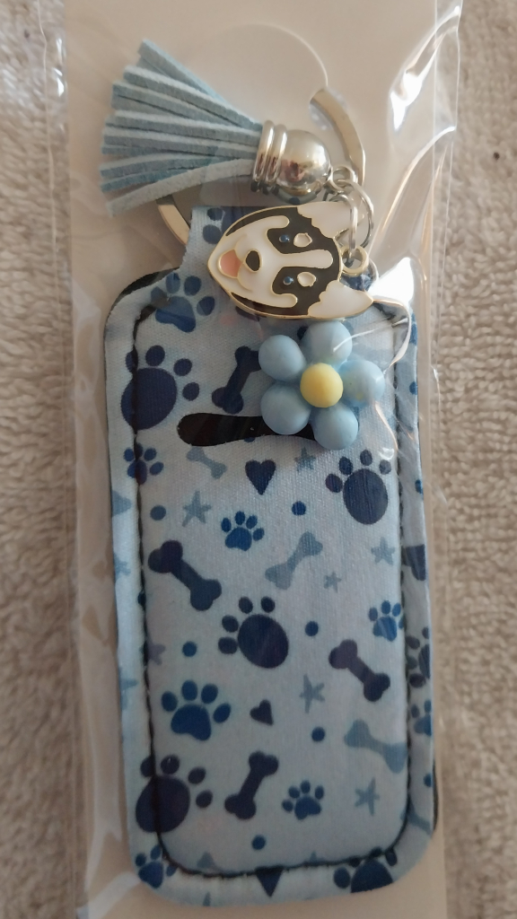 Image of Blue Pawprint Husky Chapstick