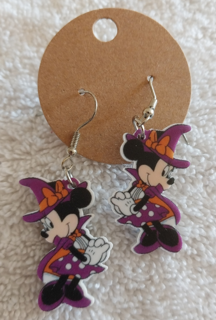 Image of Minnie Mouse Halloween Earrings