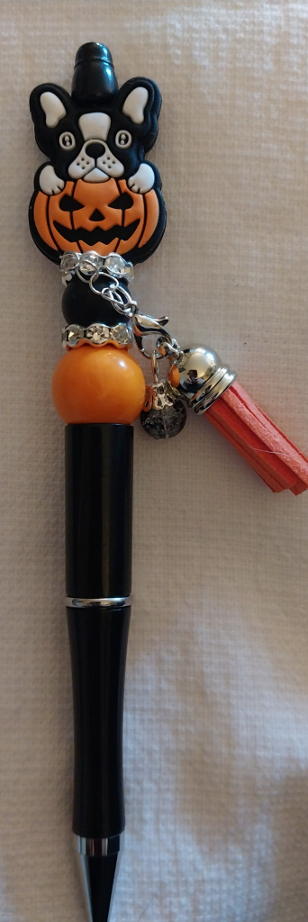 Image of Boston Terrier Pumpkin Halloween Pen