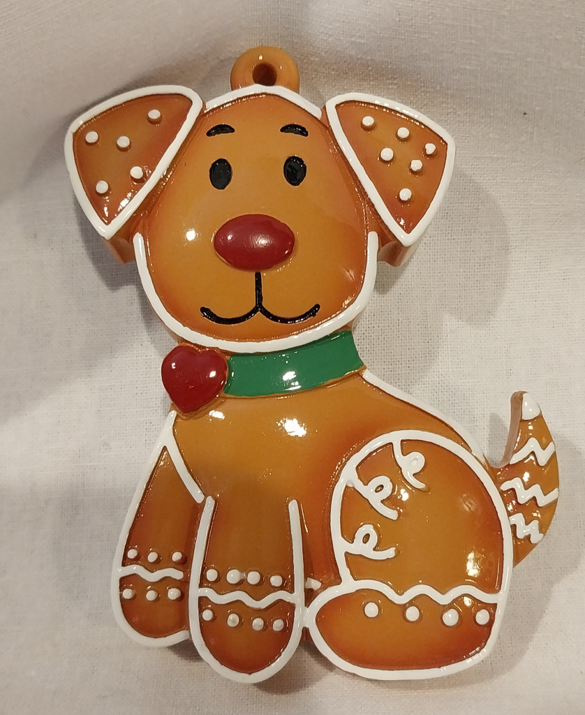 Image of Gingerbread Dog Ornament