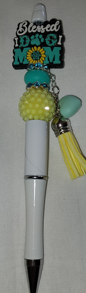 Image of Teal Dog Mom Pen