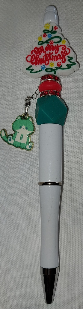 Image of Paw Print Christmas Tree Pen