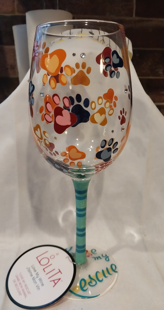 Image of Rescue Dog Wine Glass by Lolita