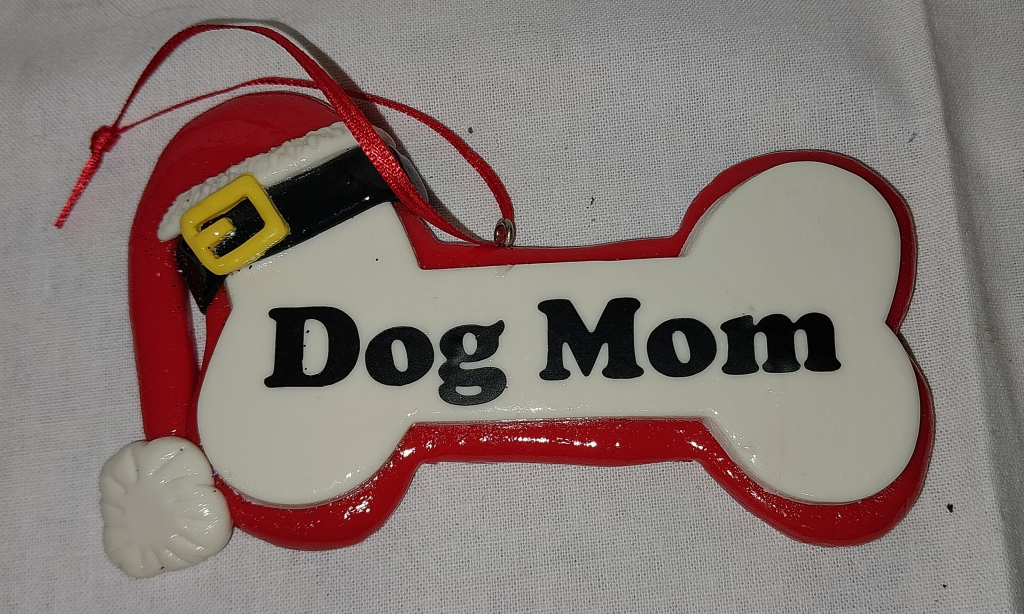 Image of Dog Mom Christmas Ornament