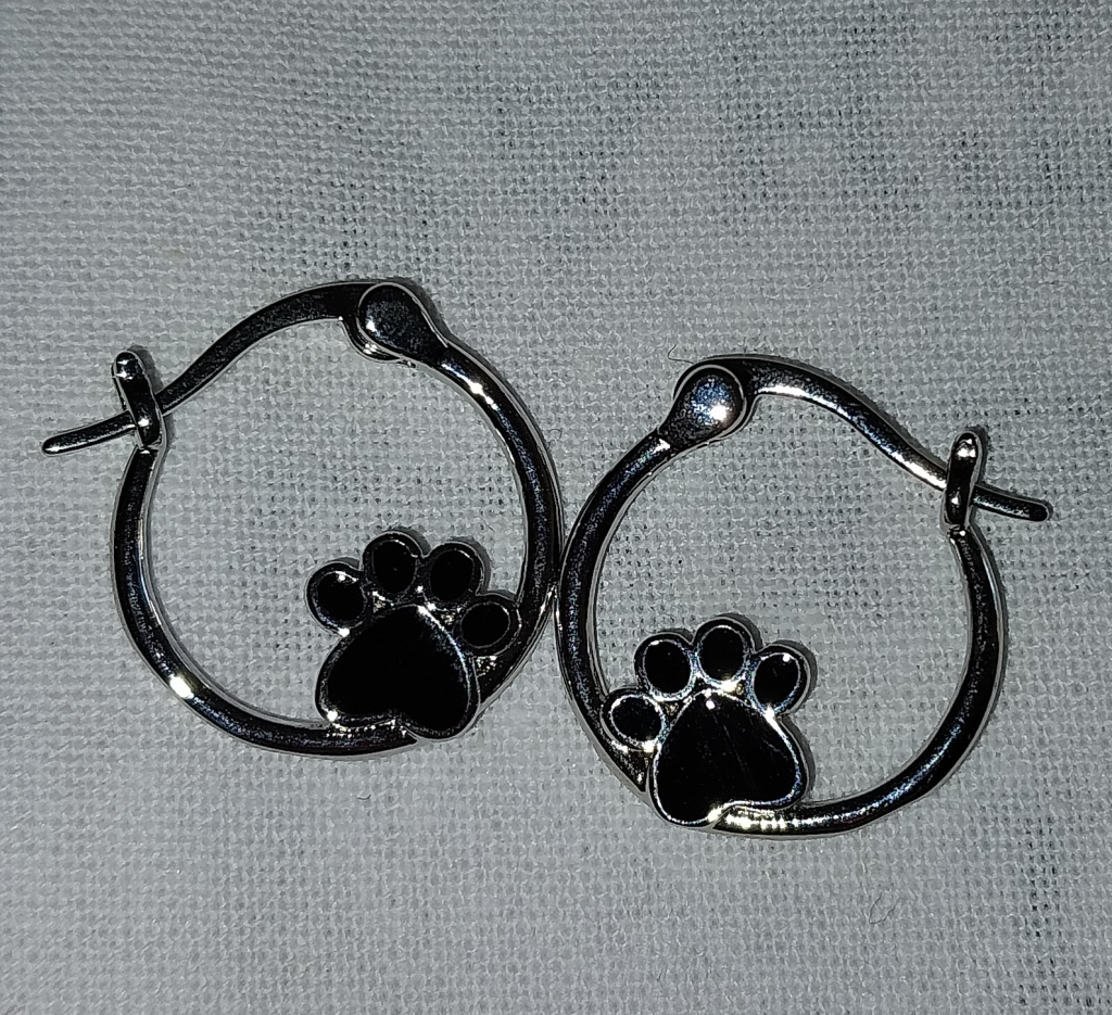 Image of Paw Print Earrings