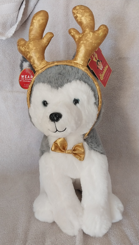 Image of Husky Reindeer Stuffed Animal