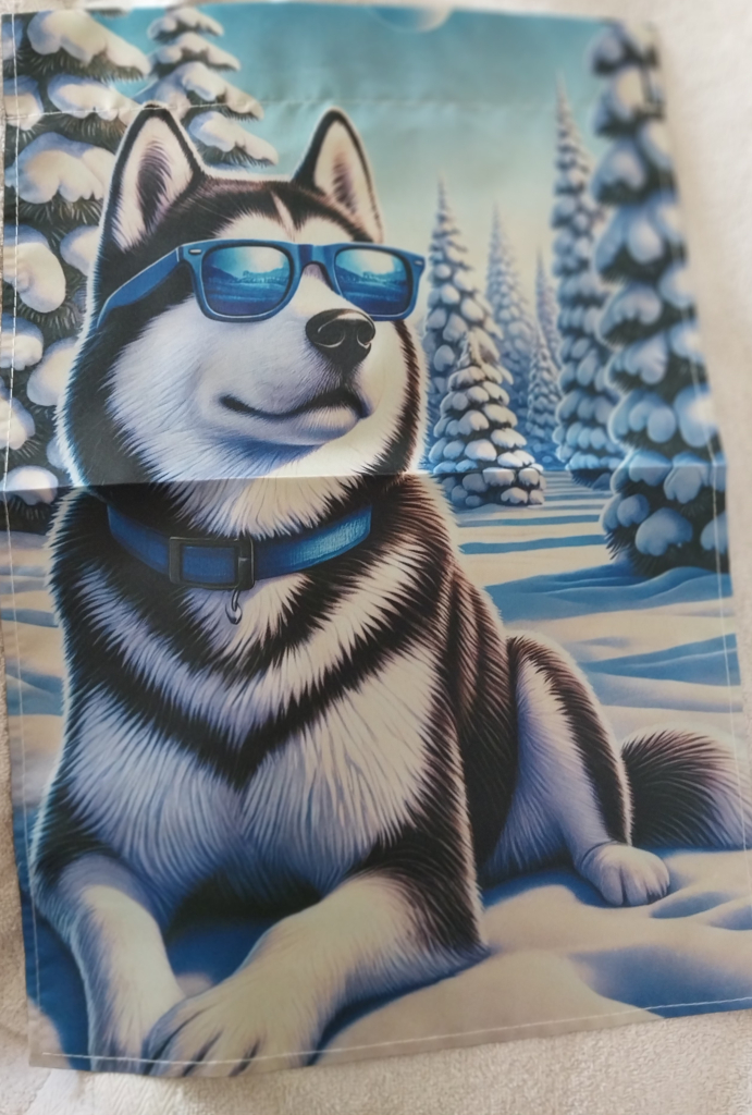 Image of Winter Husky Flag