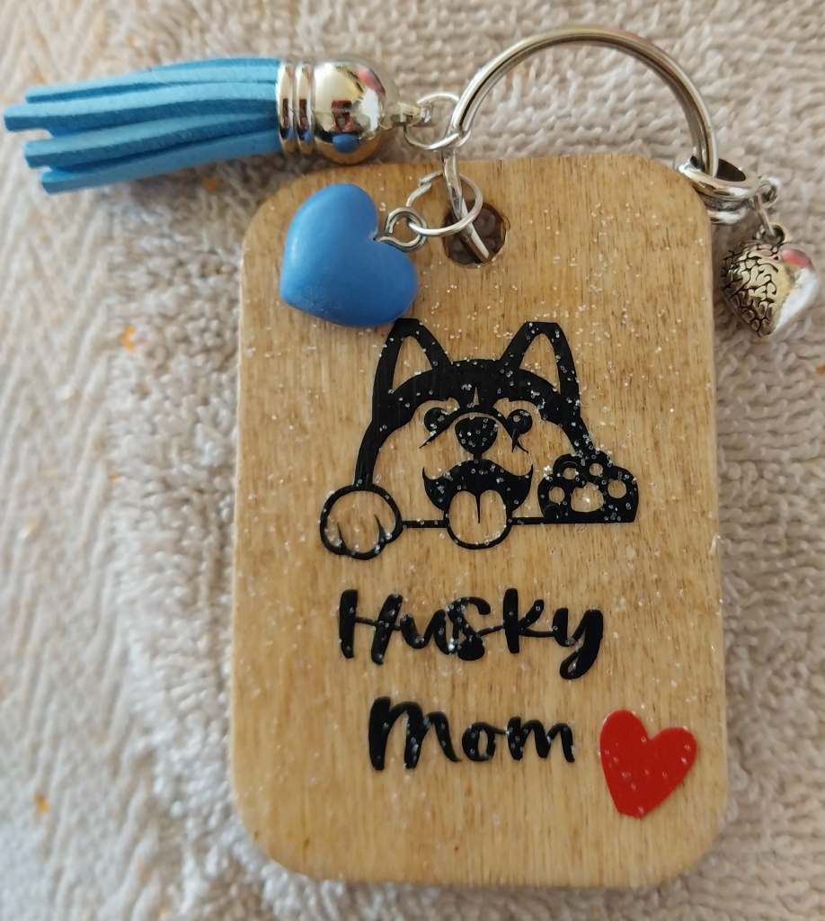 Image of Handmade OOA Husky Keychain