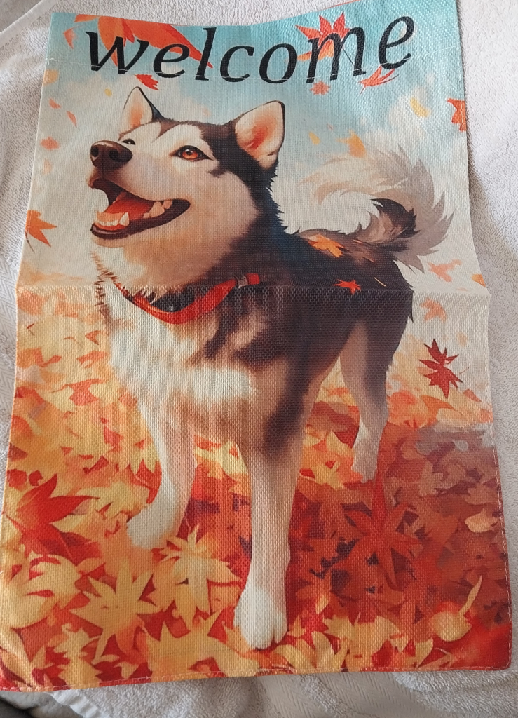 Image of Autumn Husky Flag