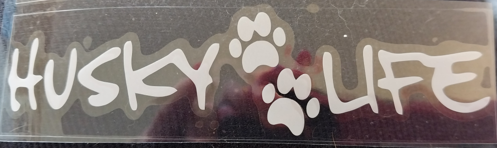 Image of Husky Rear Window Car Sticker