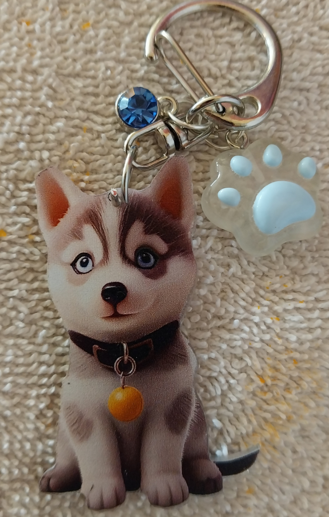 Image of Husky Keychain