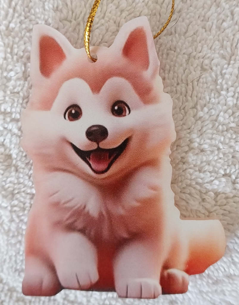 Image of Red Husky Christmas Ornament