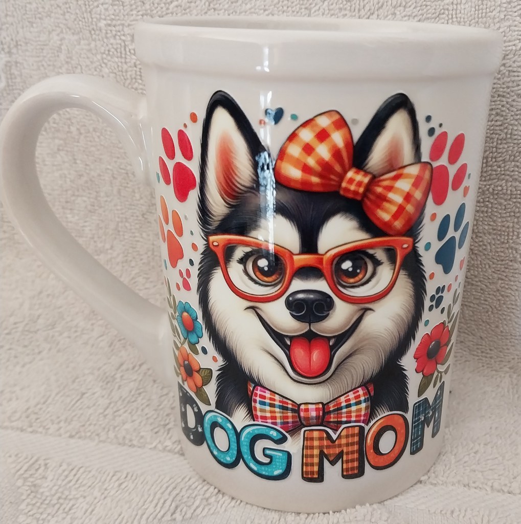 Image of Handmade Husky dog Mom mug