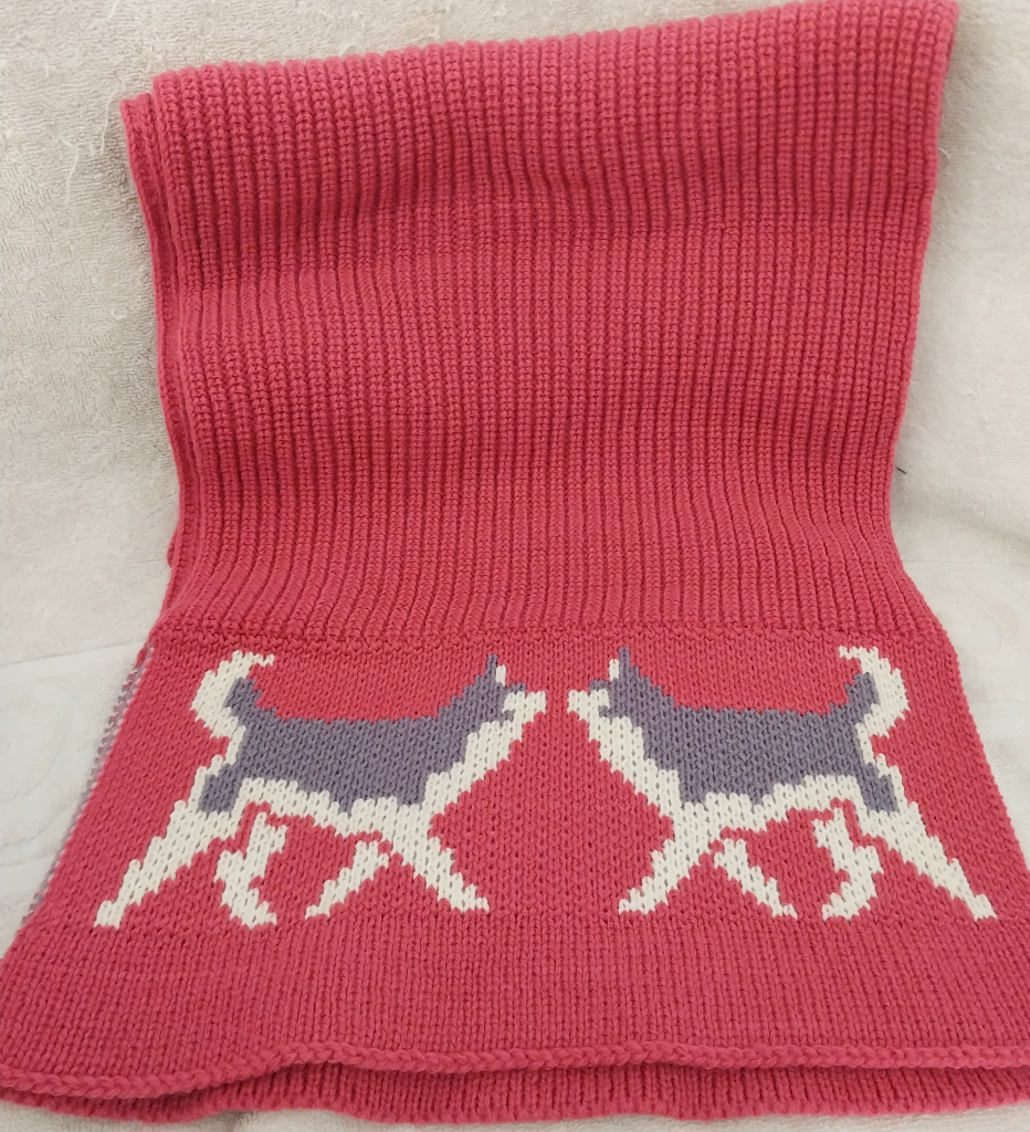 Image of Handmade Husky Winter Scarf