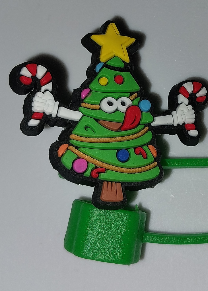 Image of Christmas Tree Straw Topper