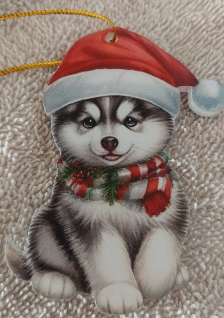 Image of Husky Christmas Ornament