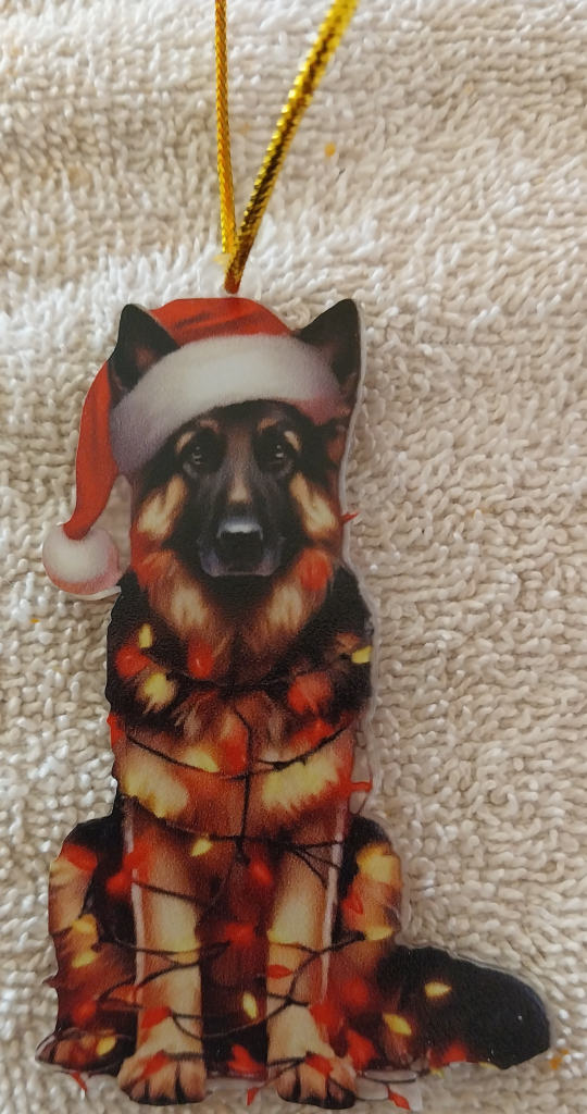 Image of German Shepherd Christmas Ornament