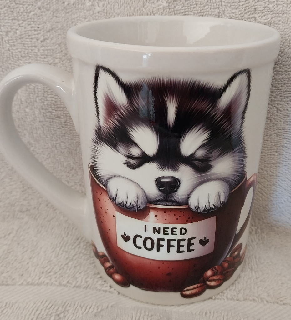 Image of Handmade Husky Coffee Mug