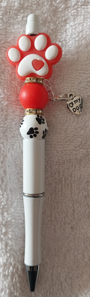 Image of Valentine Paw Print Pen