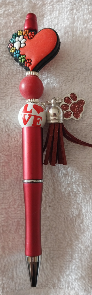 Image of Valentine Paw Print Pen