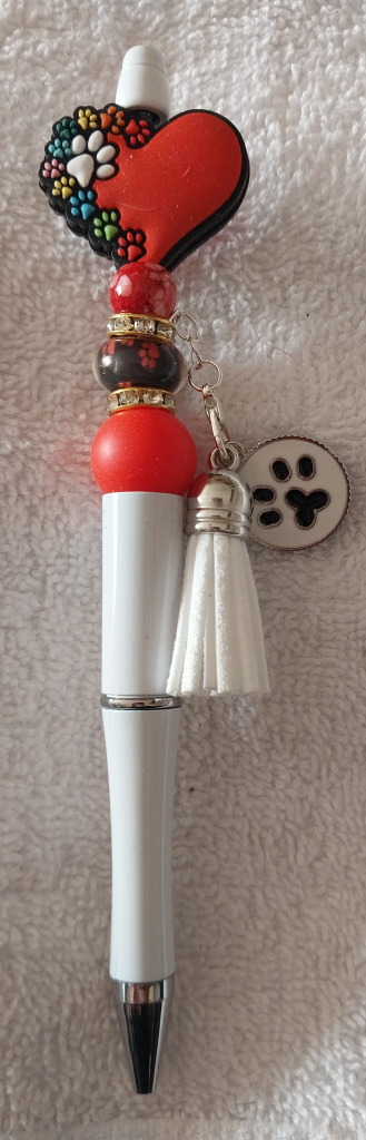 Image of Valentine Paw Print Pen